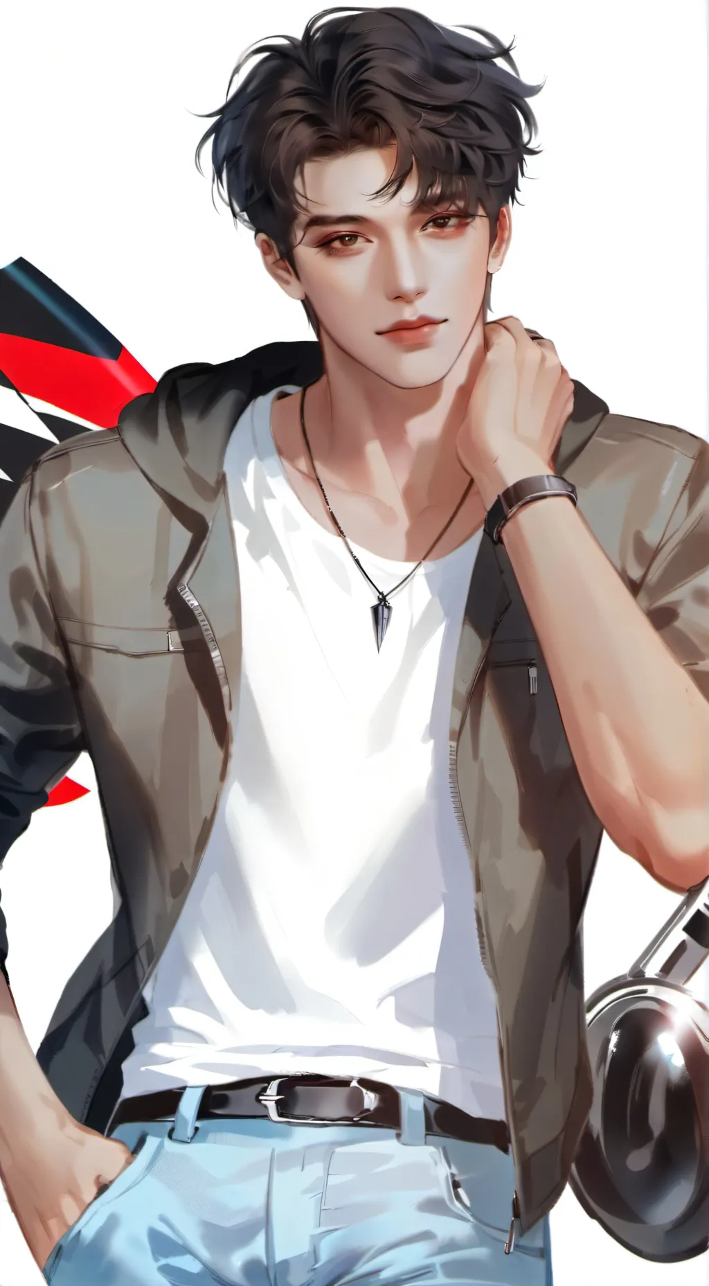ai character: Hiro(* >ω<) background