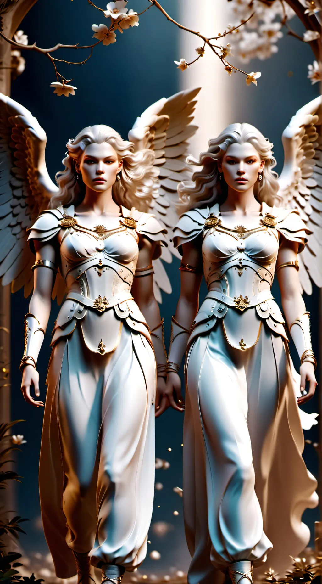 ai character: Seraphine and Lyra background