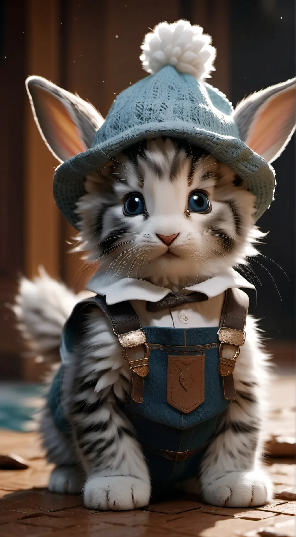 ai character: kitten background