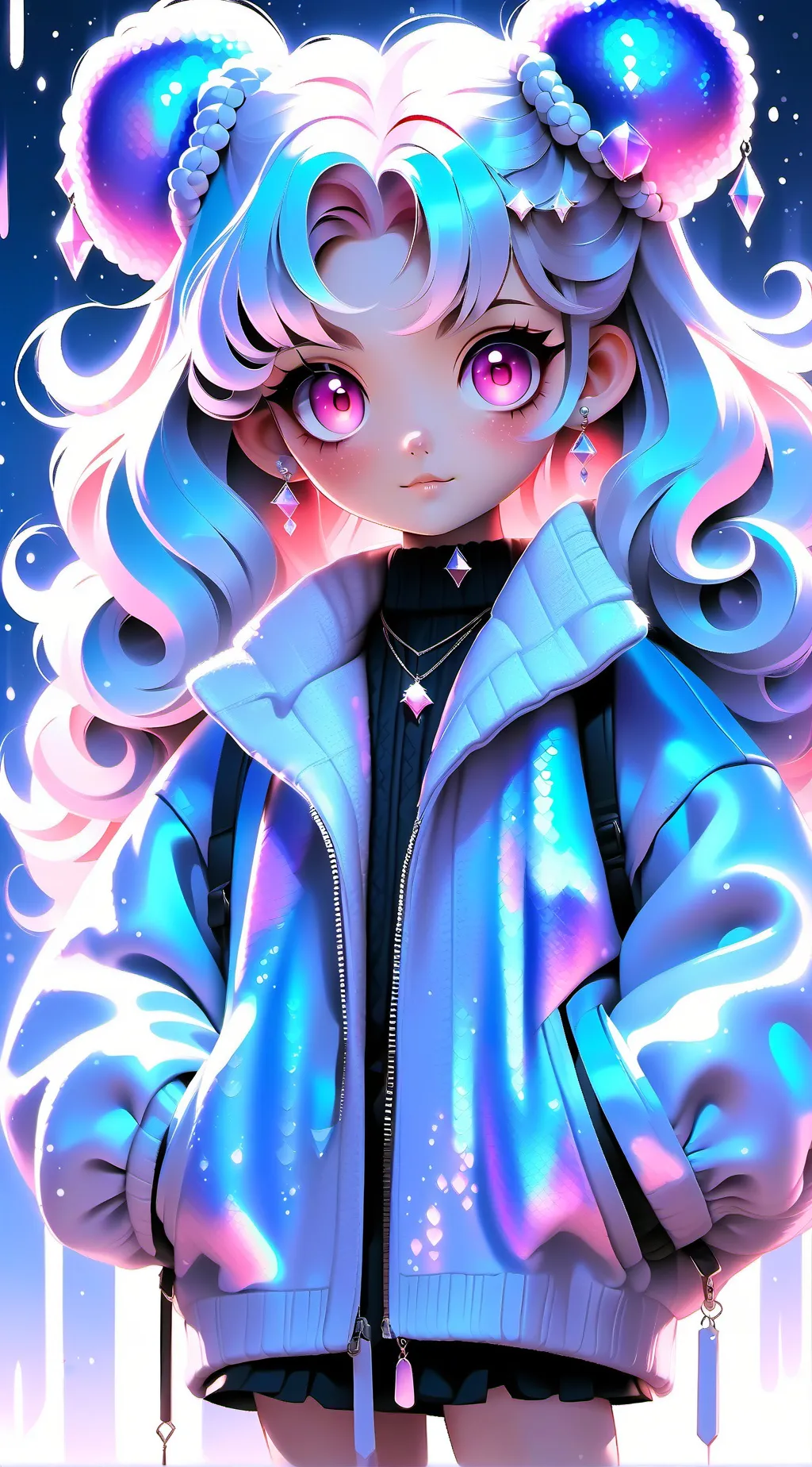 ai character: candy background