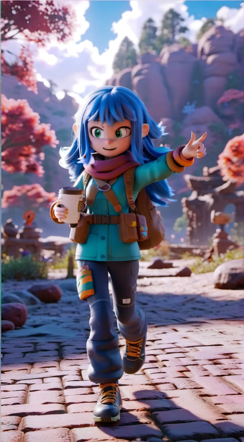ai character: sonic fan background