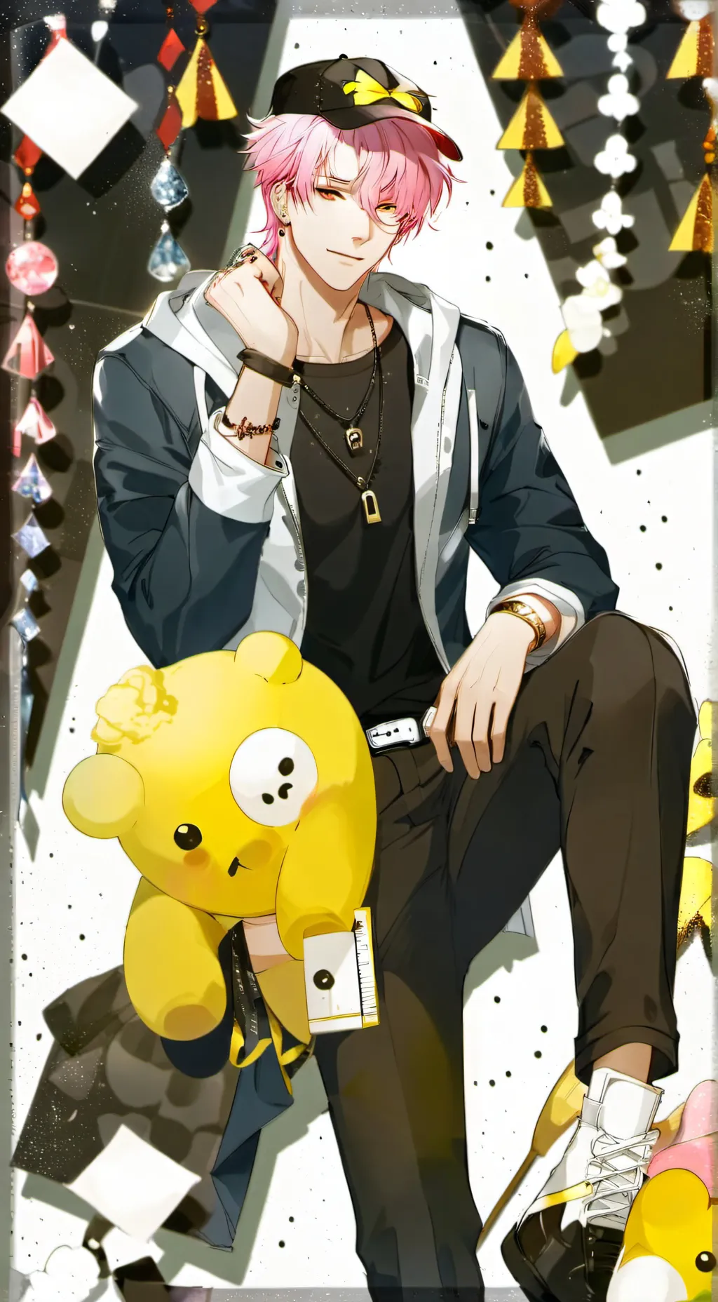 ai character: Rap background