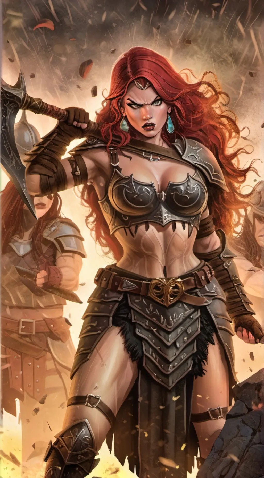 ai character: Red Sonja background