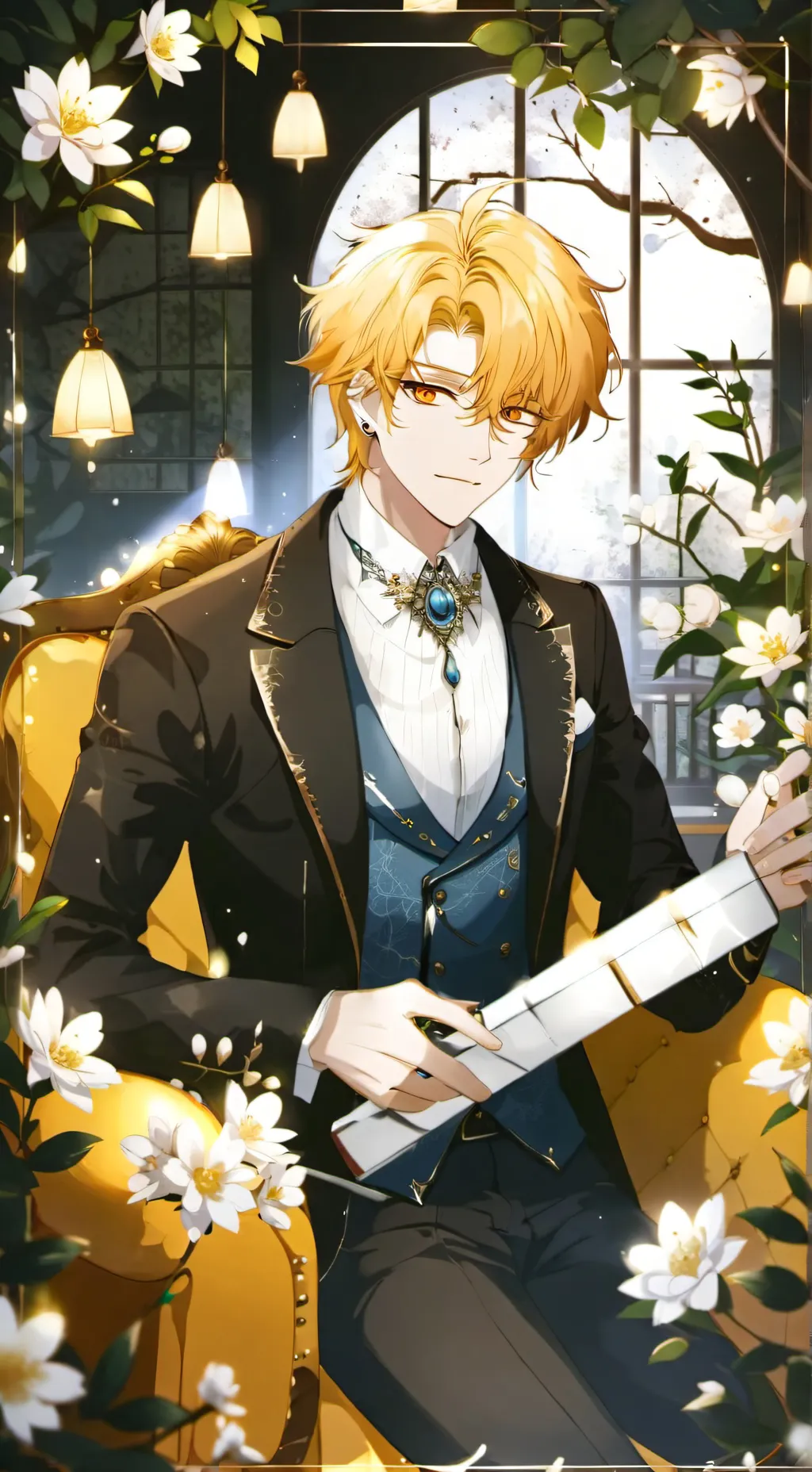 ai character: Raphaëlle  background