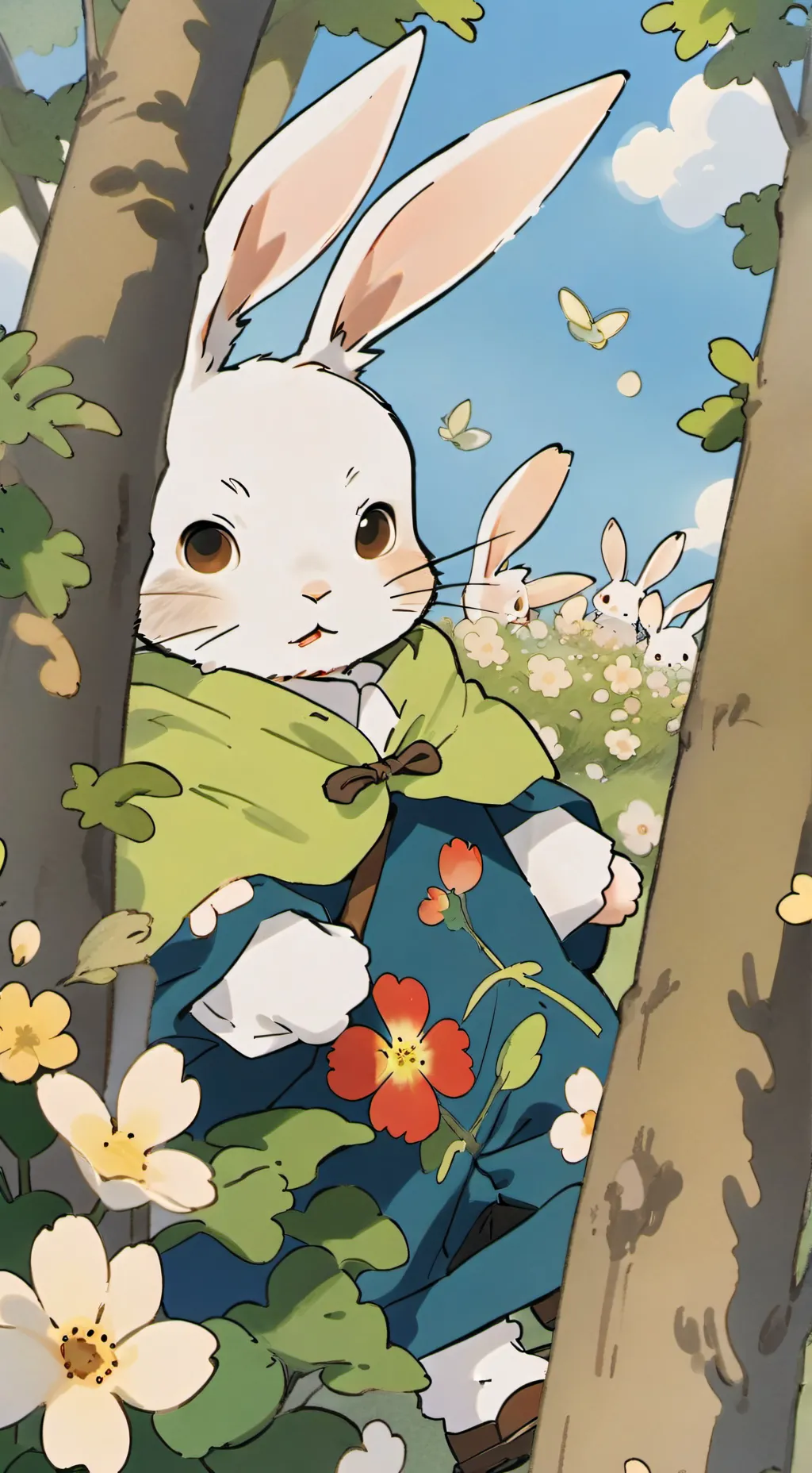 ai character: 🐣Mha EASTER🐰 background