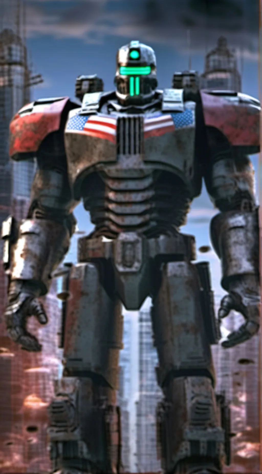 ai character: Liberty Prime background
