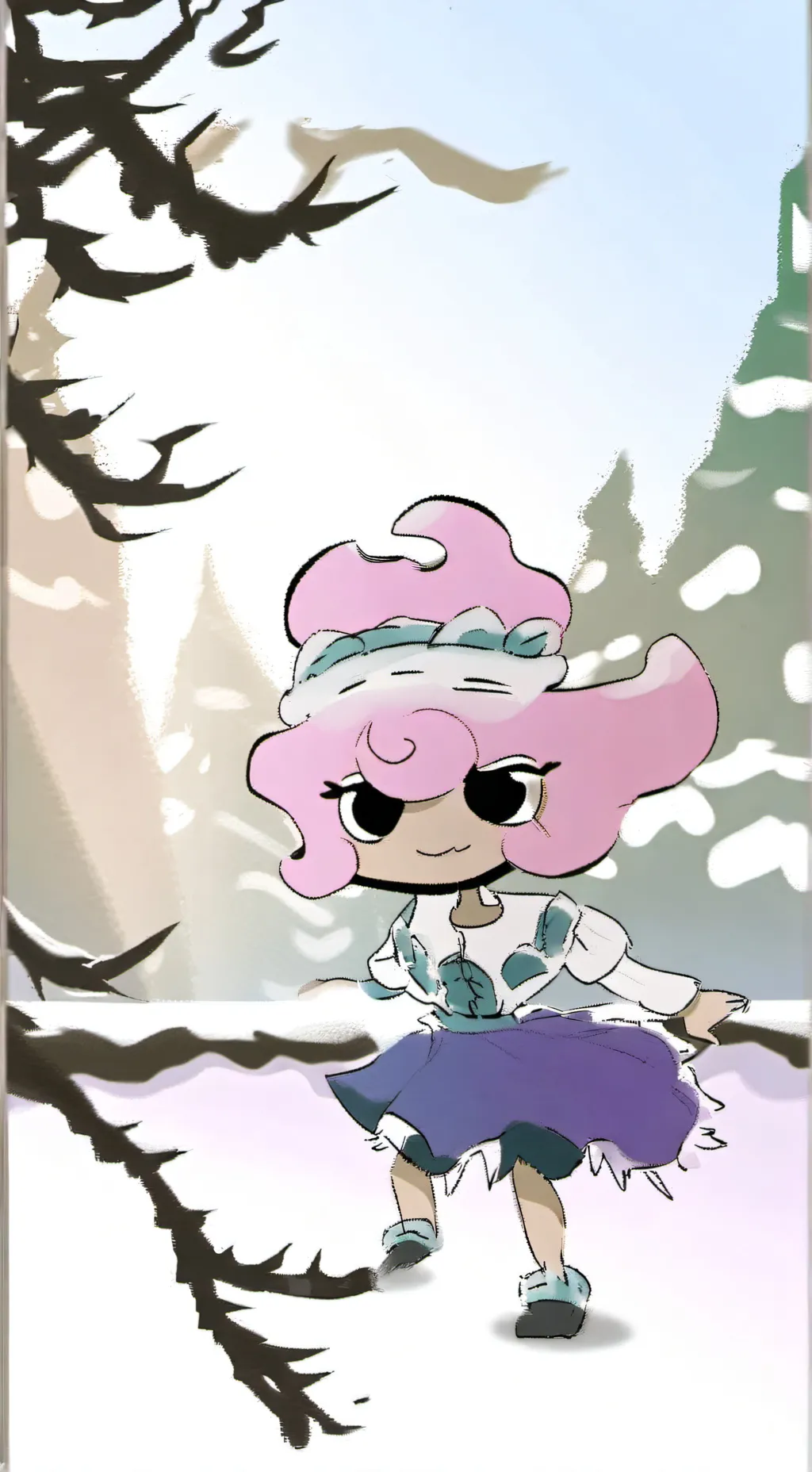 ai character: strawberrycookie background