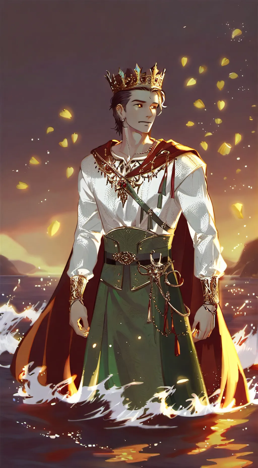 ai character: Jackson rose thorn background