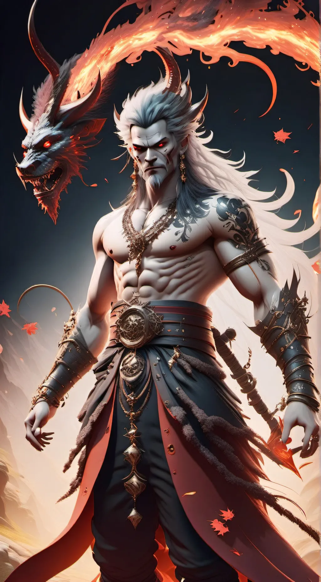 ai character: evil demon background