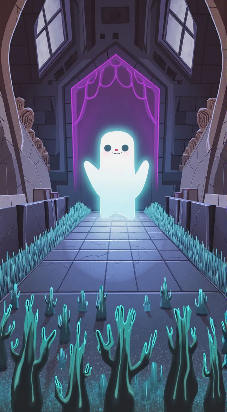 ai character: ghost background