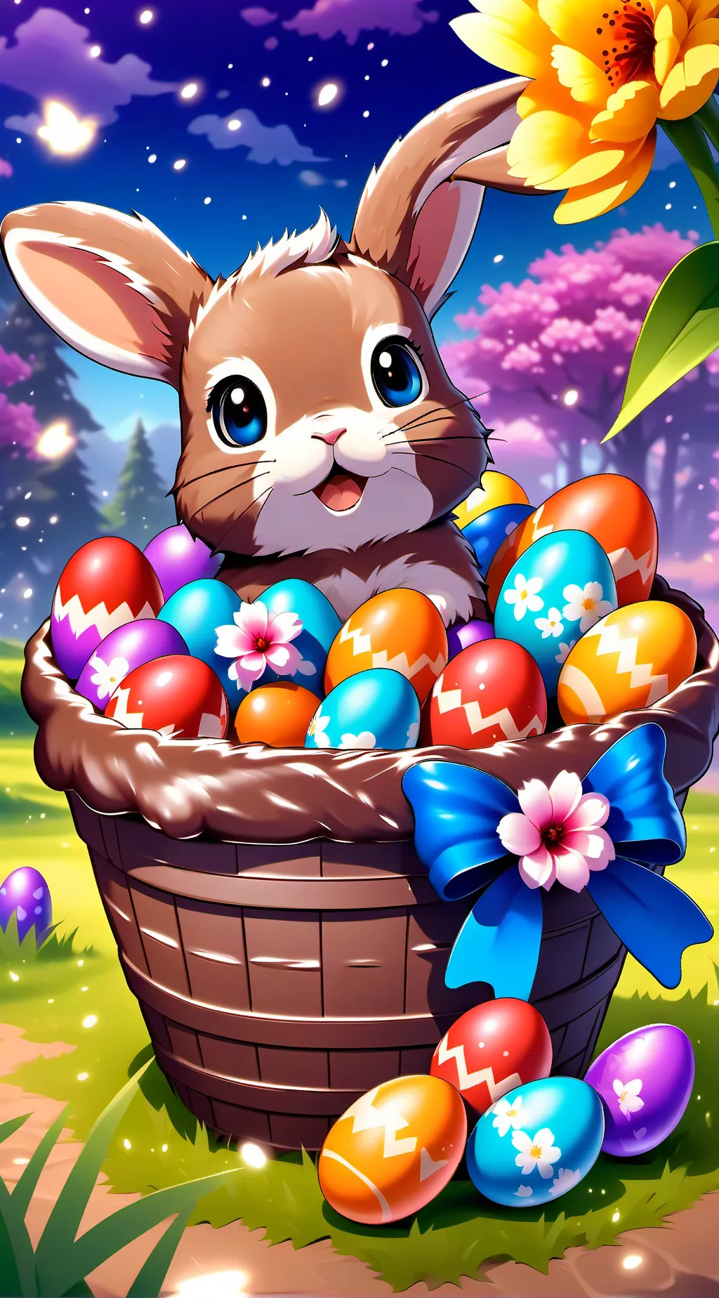 ai character: Dw Easter Toons!  background