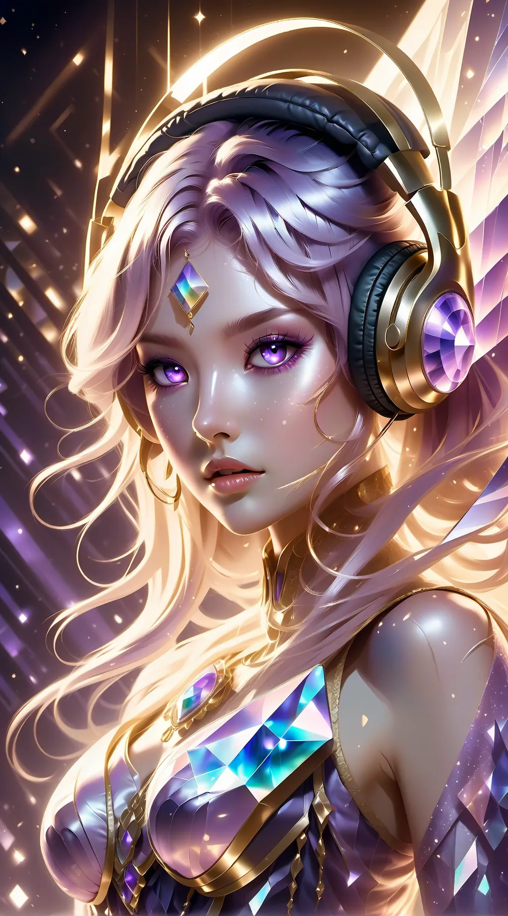 ai character: Lyric Prism background