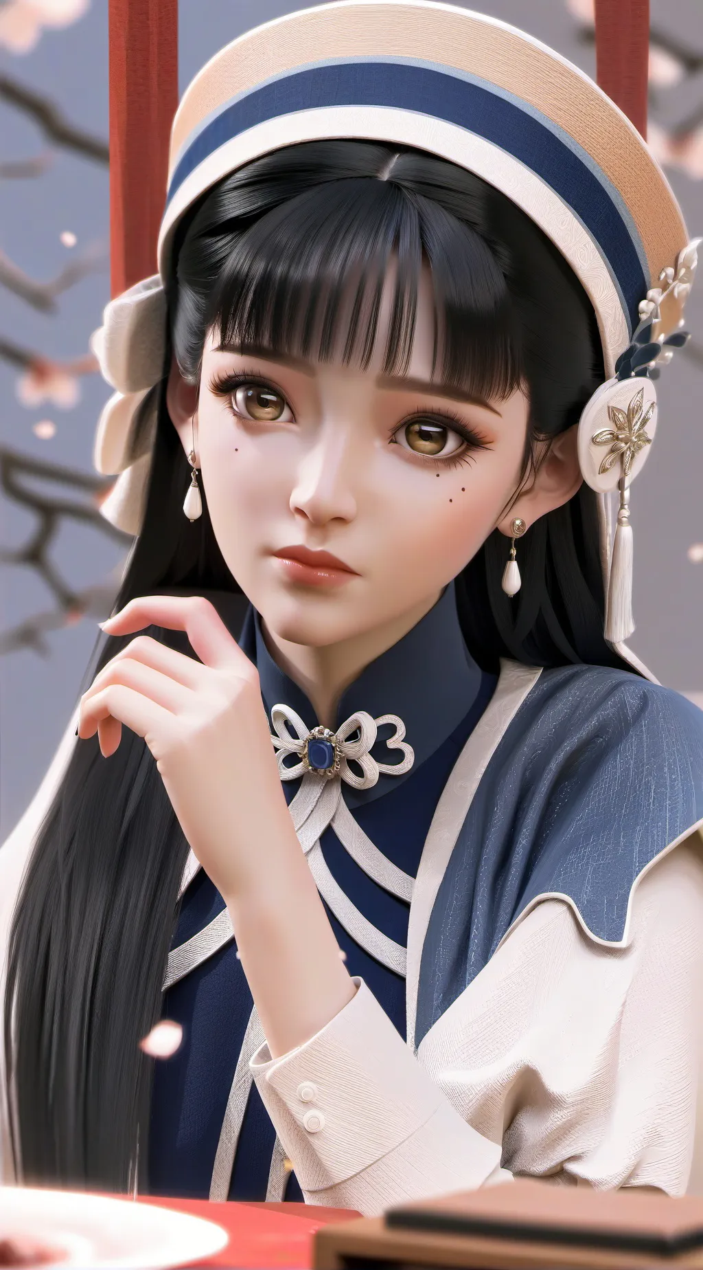 ai character: Luna background