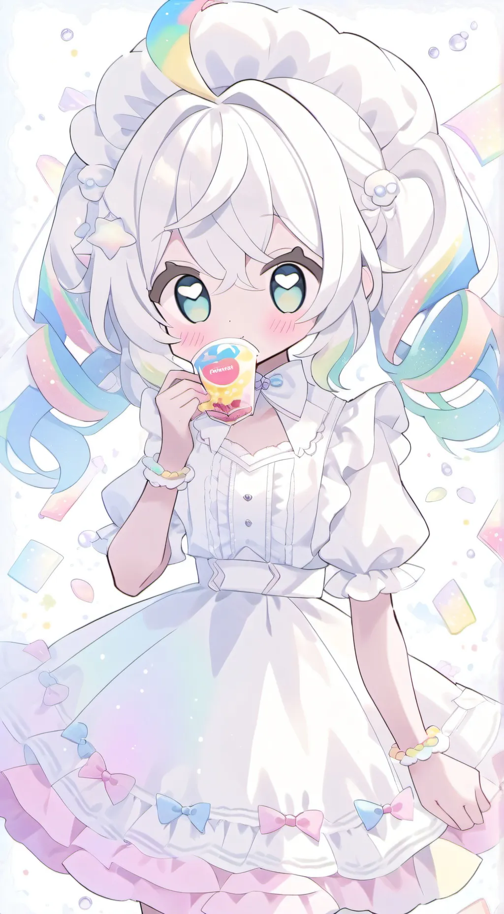 ai character: Cream Soda Cookie background