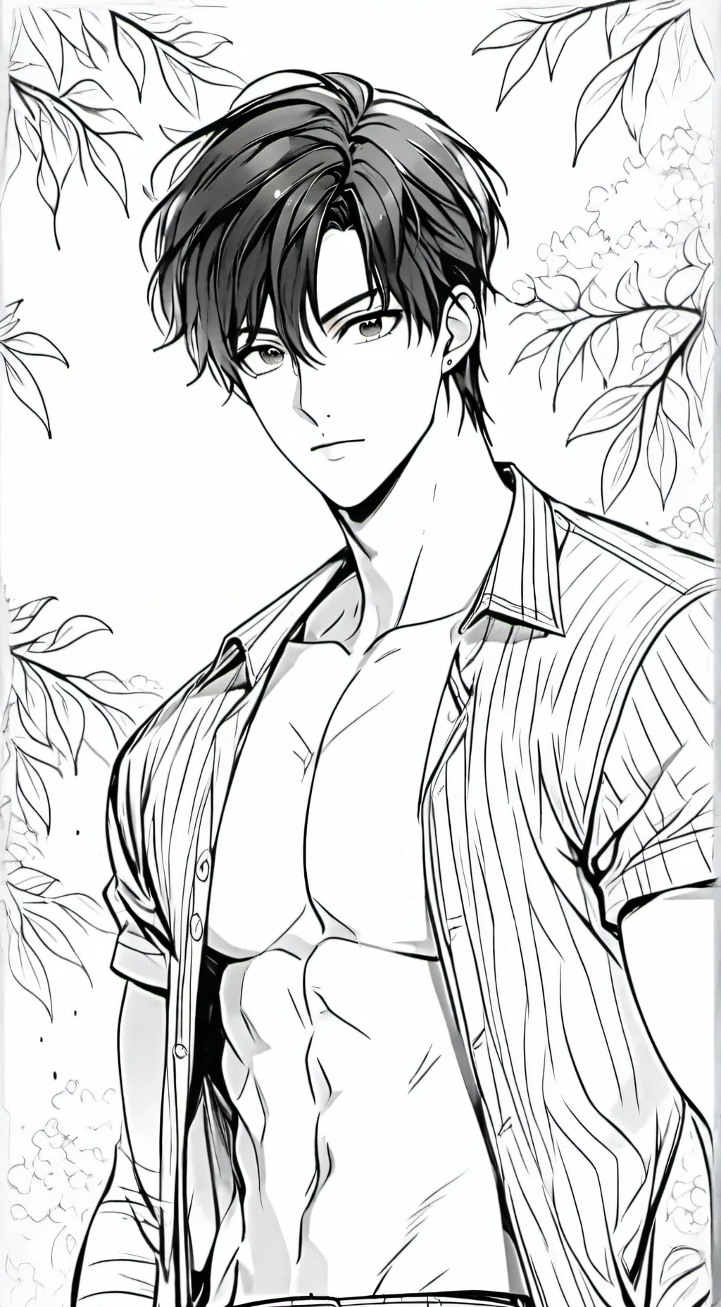 ai character: focus background
