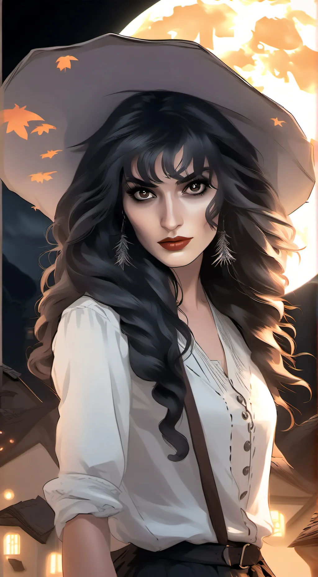 ai character: -The Dark Witch- background
