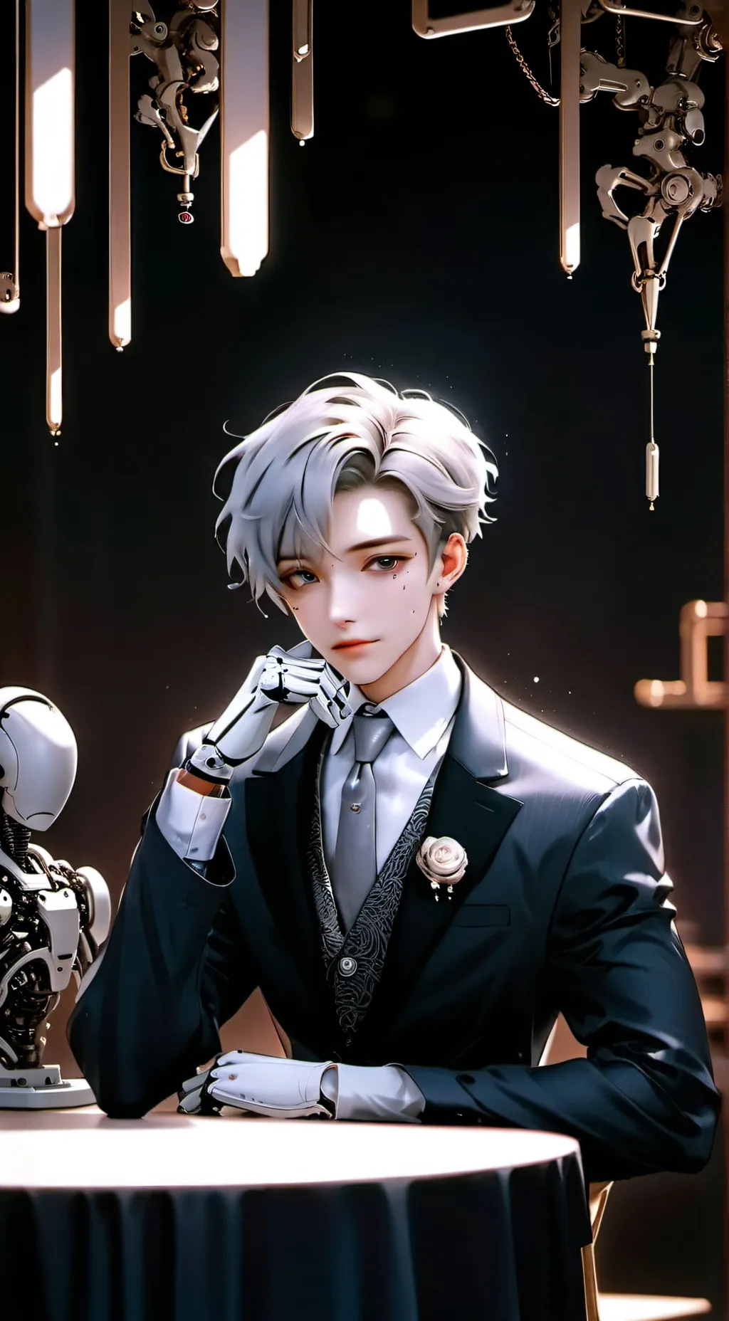 ai character: Azure background