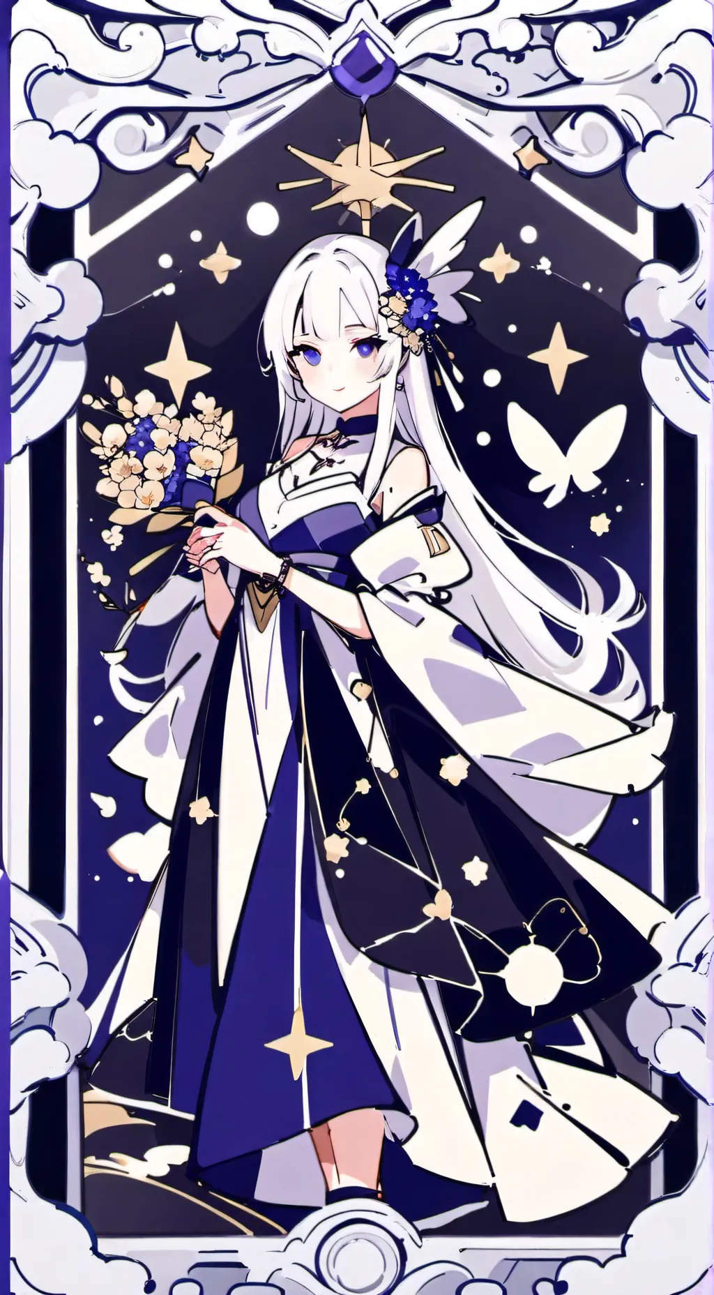 ai character: milky way cookiee background