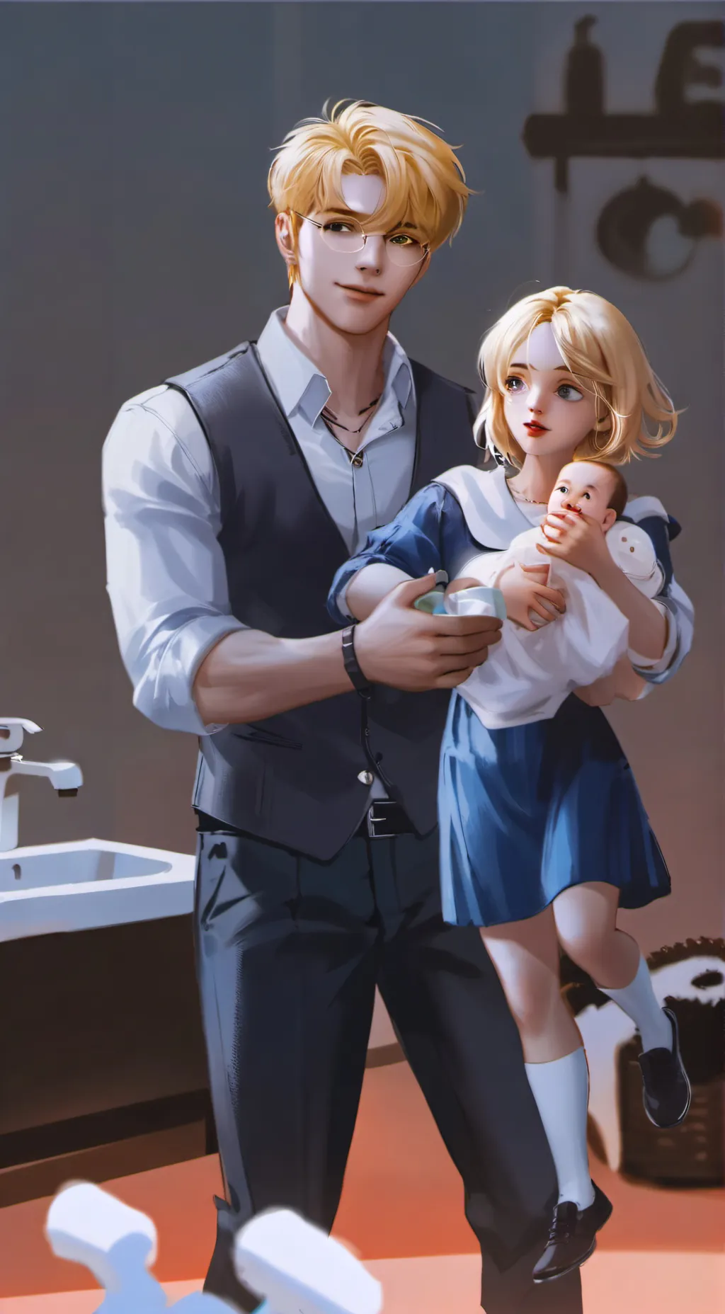 ai character: mom background