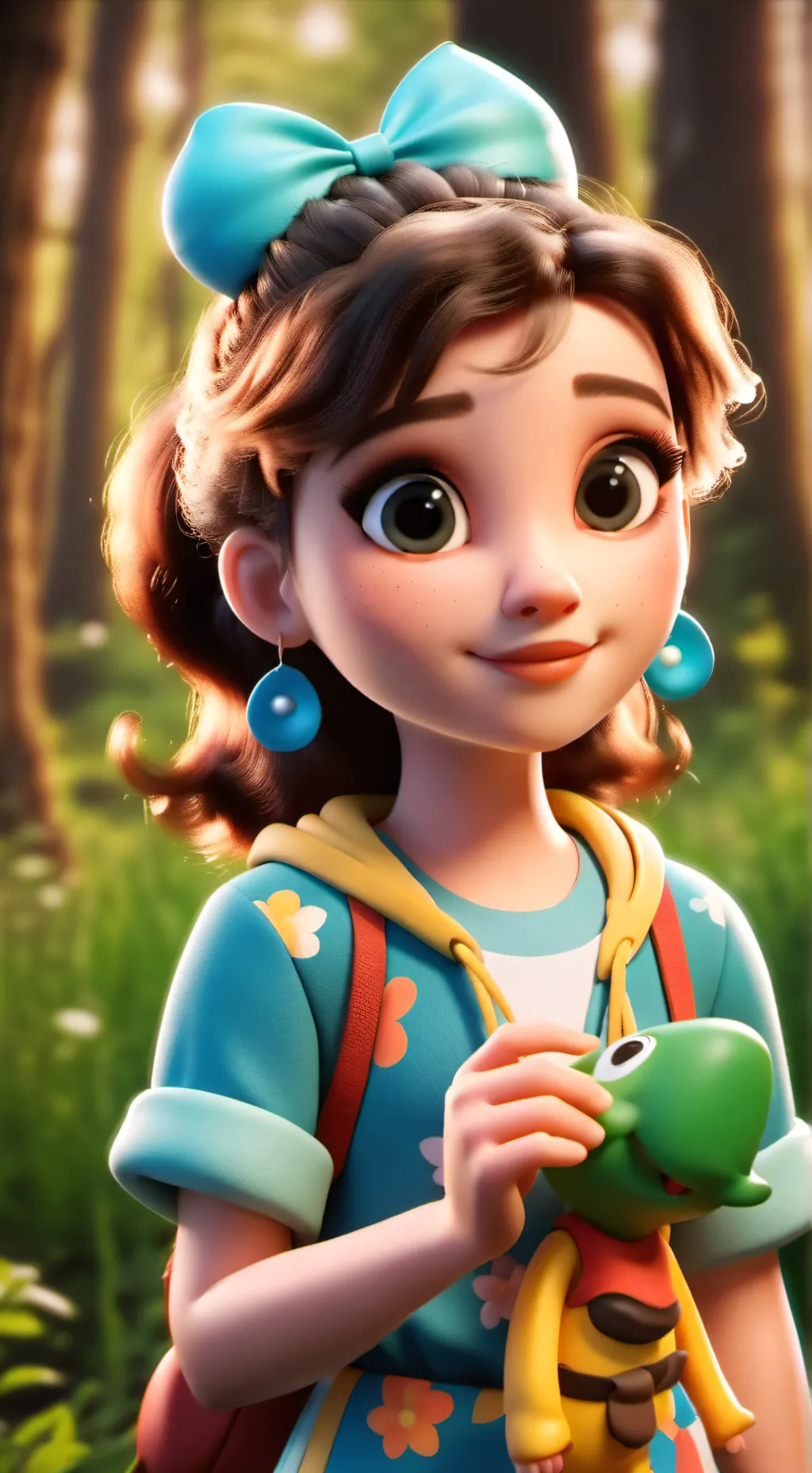 ai character: Kleines Mädchen  background