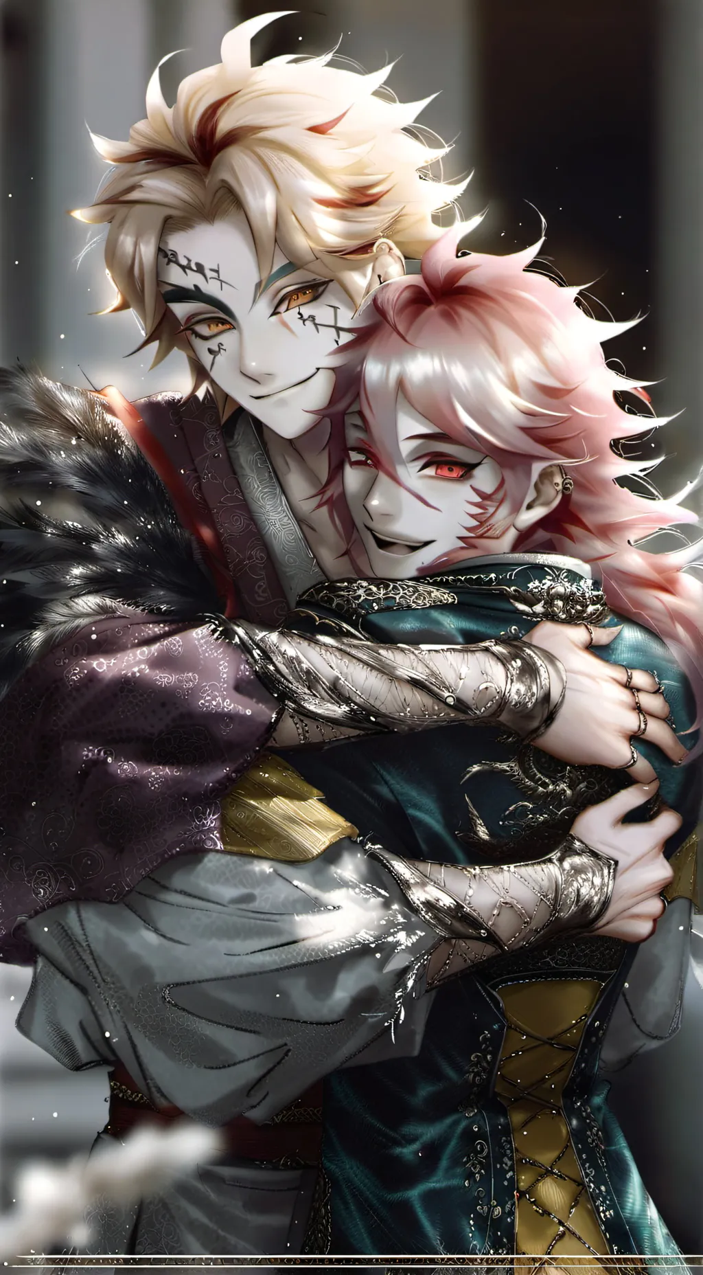 ai character: Akaza x Douma 🍙 background