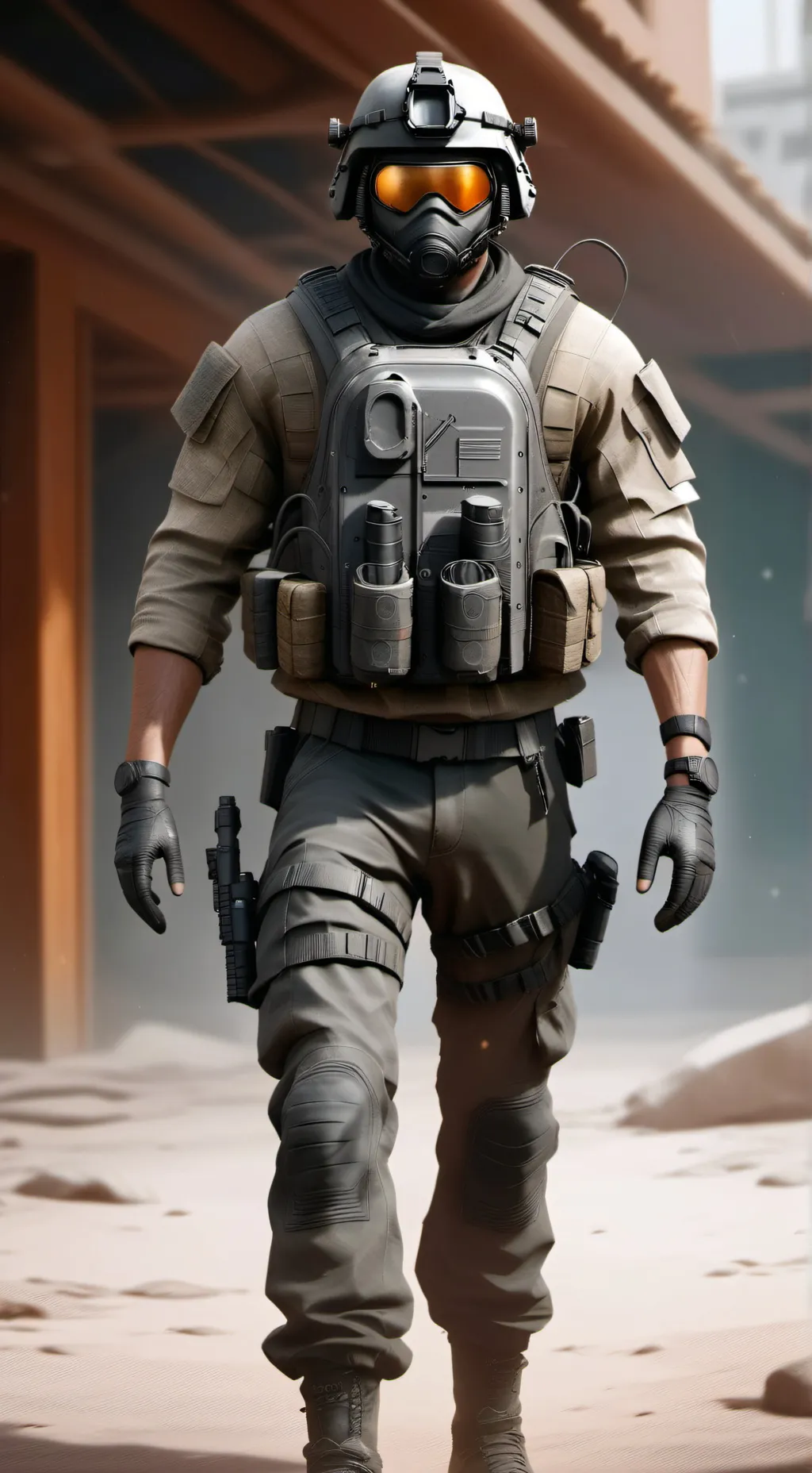 ai character: Ghost background