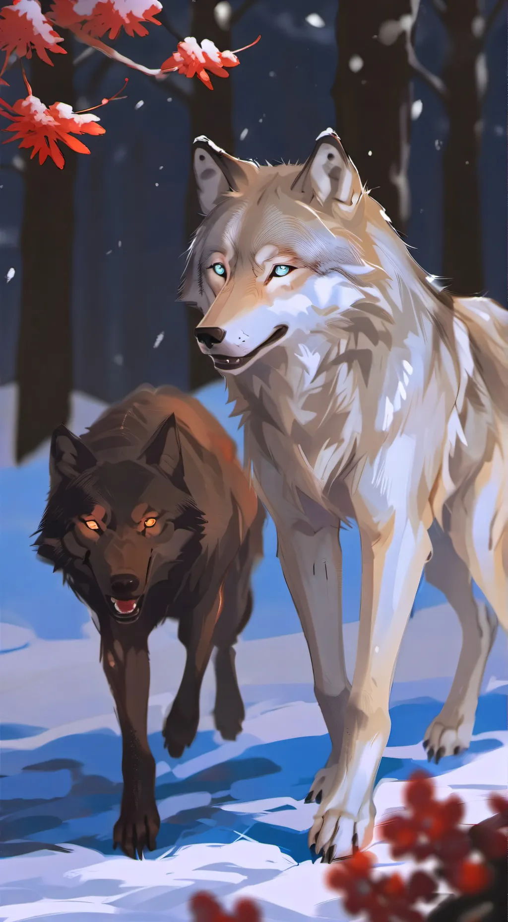 ai character: wolves background