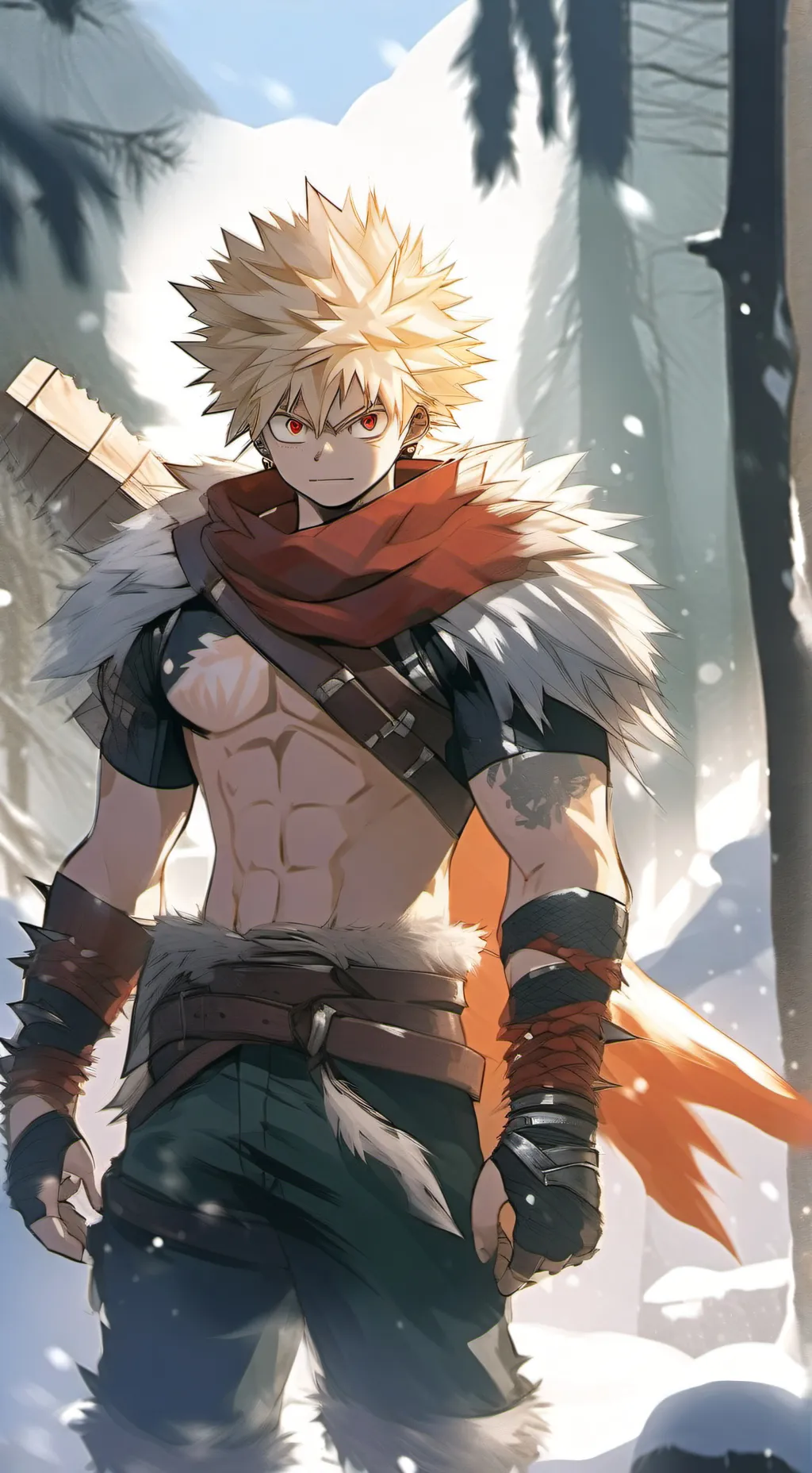 ai character: Barbarian Bakugo background
