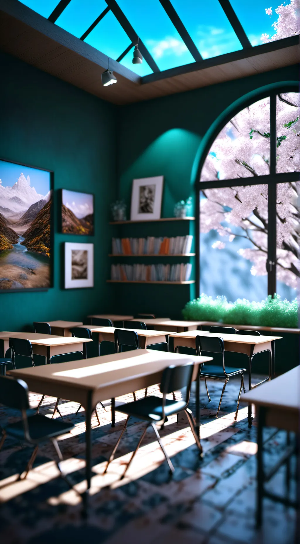 ai character: School background