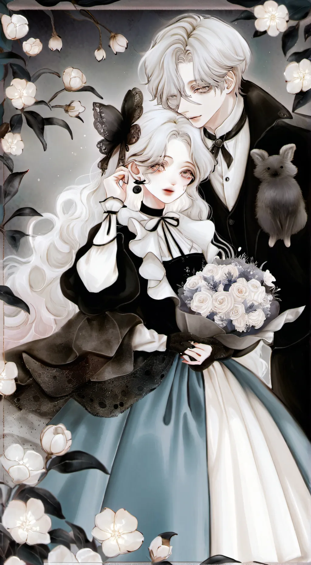 ai character: girl background