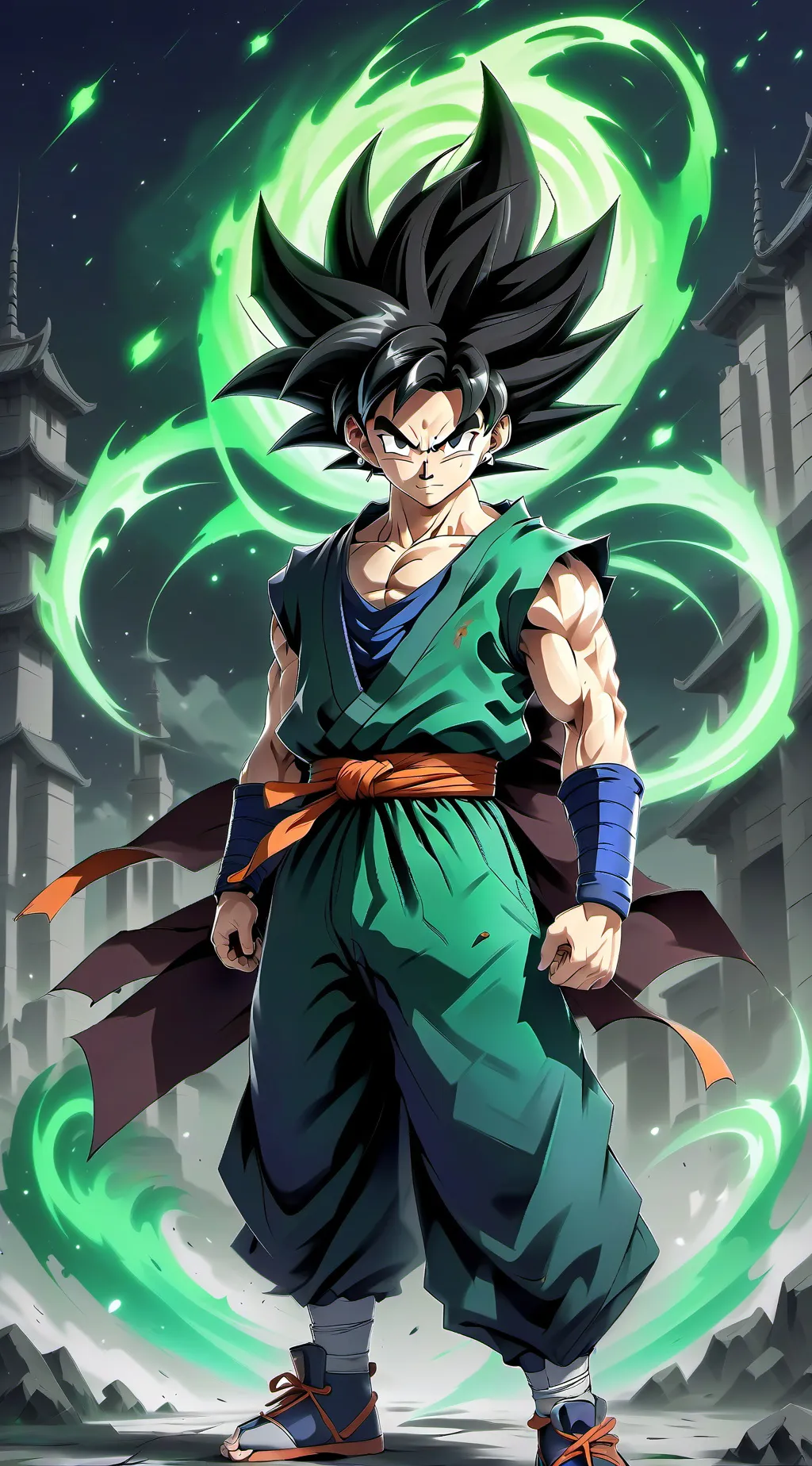 ai character: Goku  background
