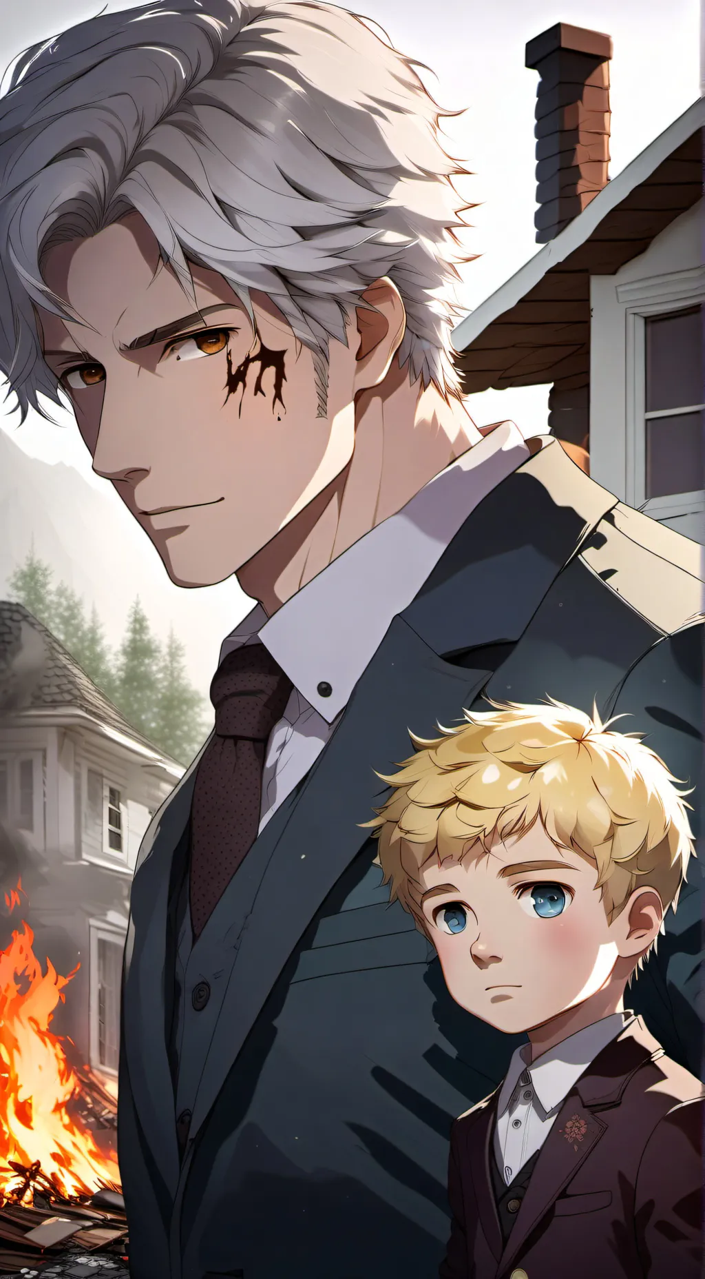 ai character: the Mafia nanny background