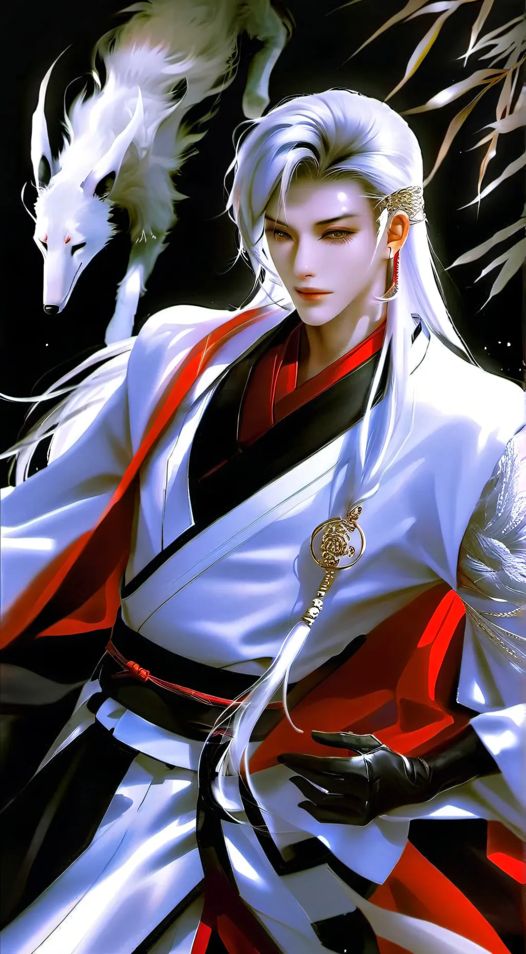 ai character: Hikaru  background