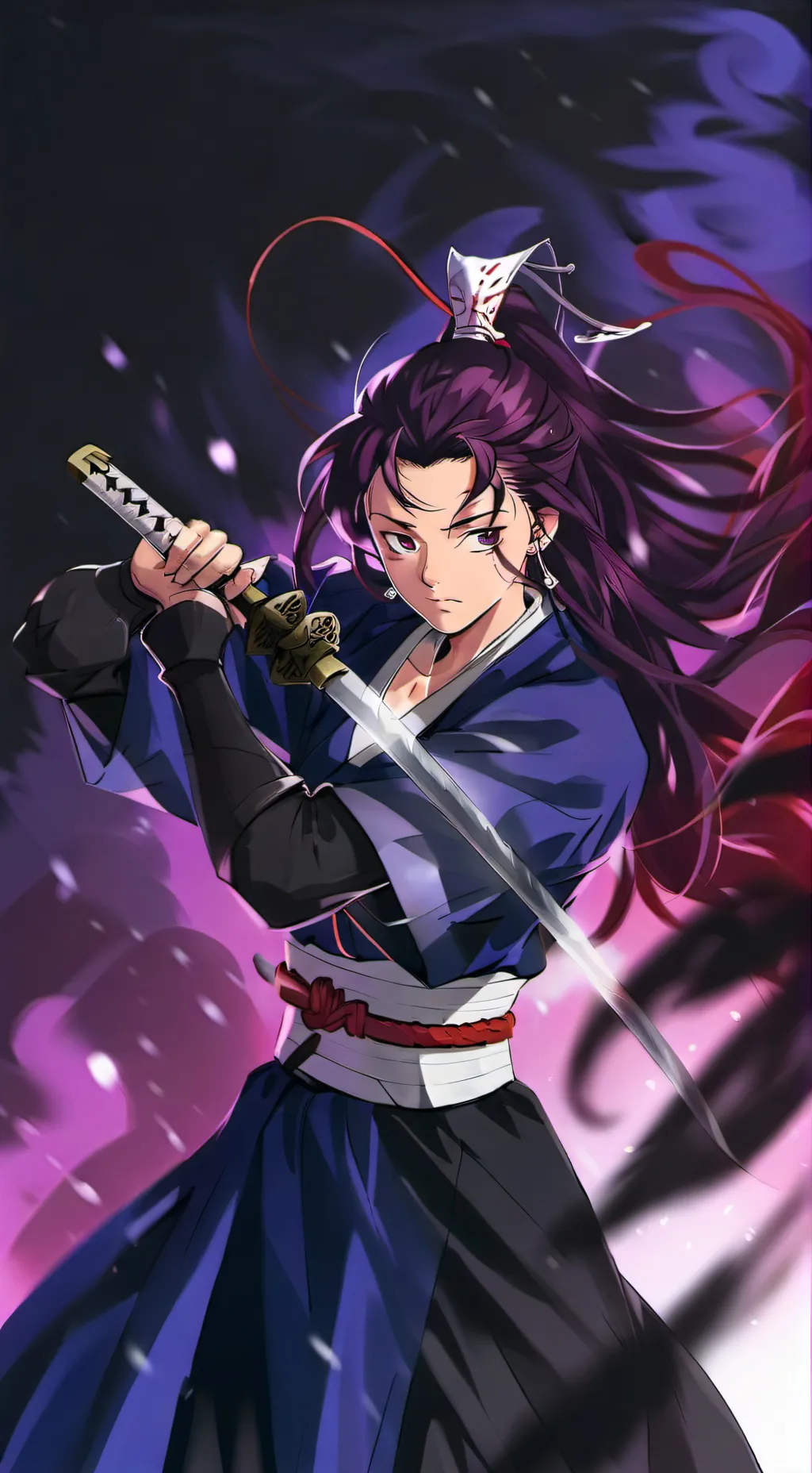 ai character: yoriichi  background