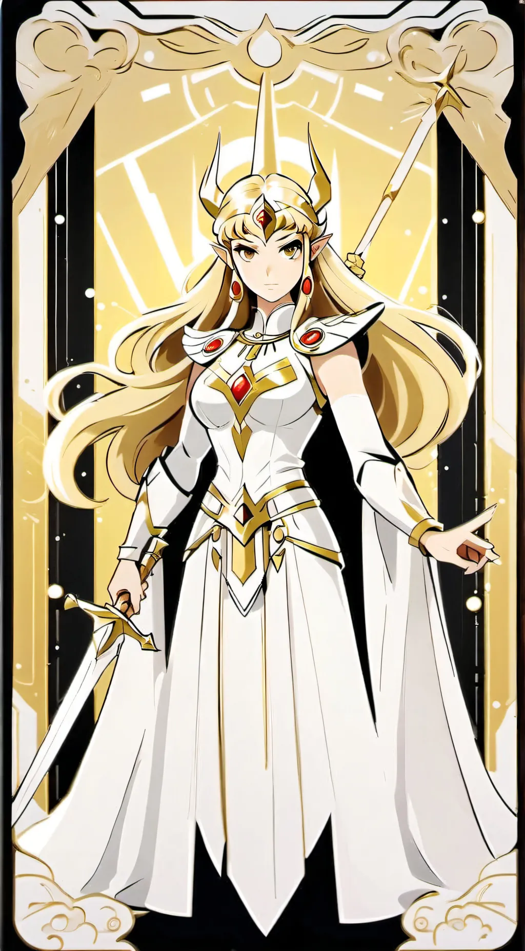 ai character: 🌈she ra✨️ background