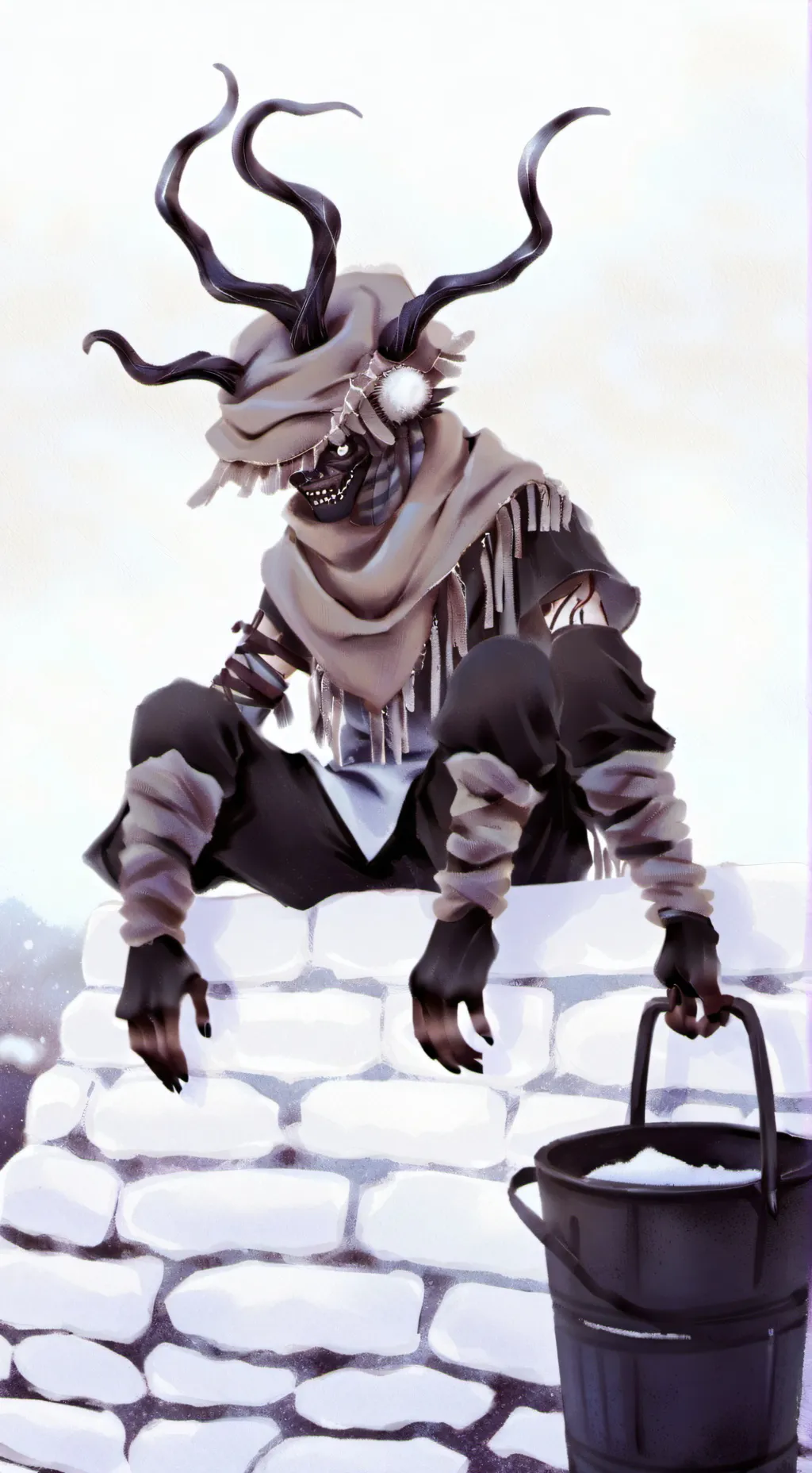 ai character: Brown(not amongus) background