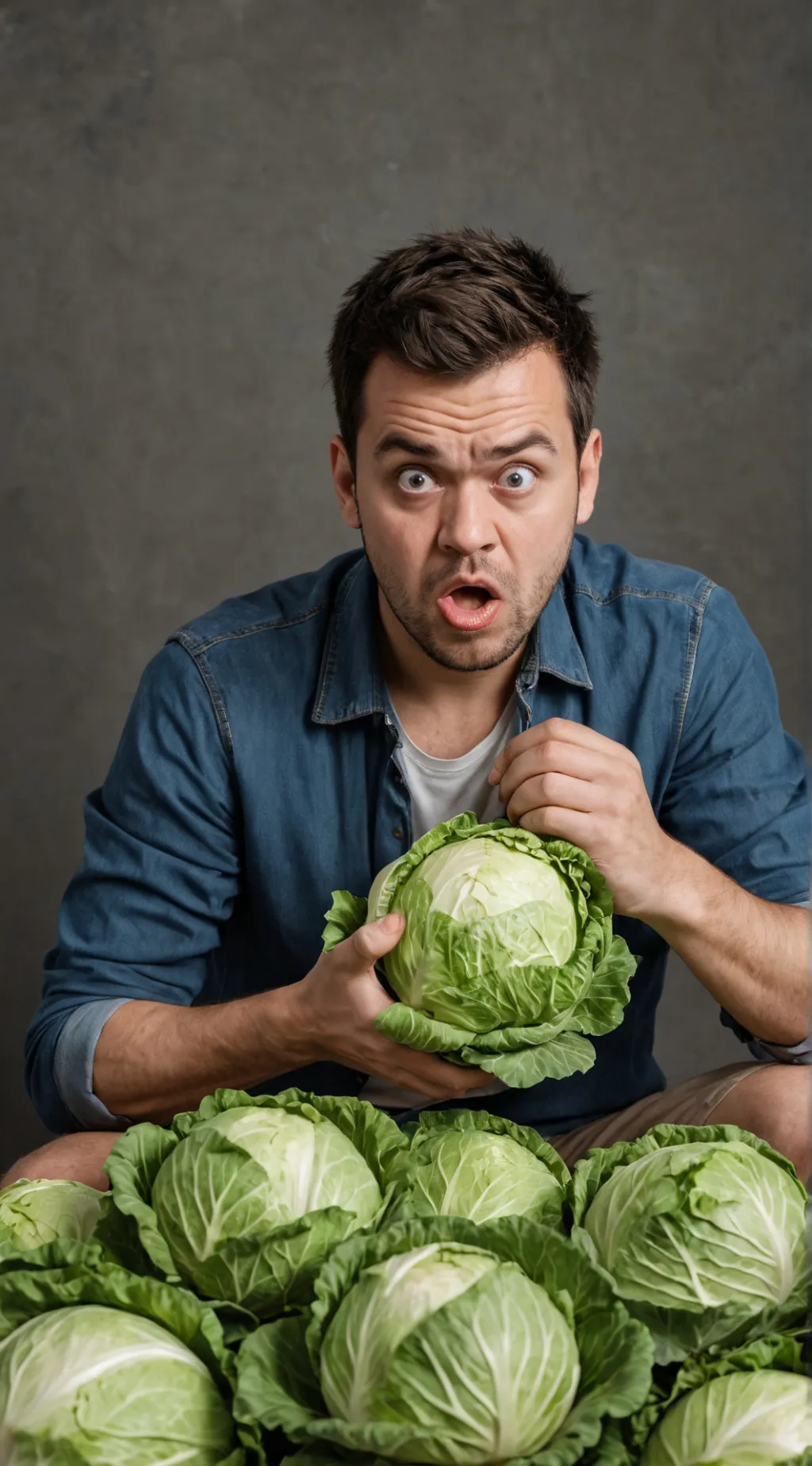 ai character: IM EATING CABAGE background