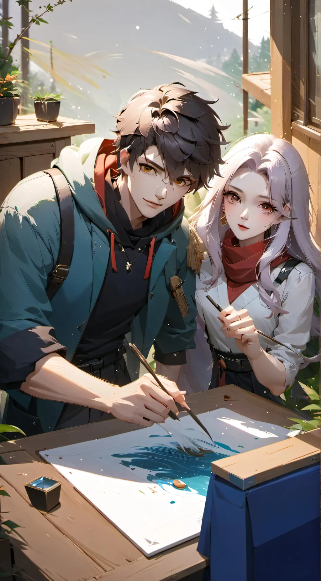 ai character: Iris  background