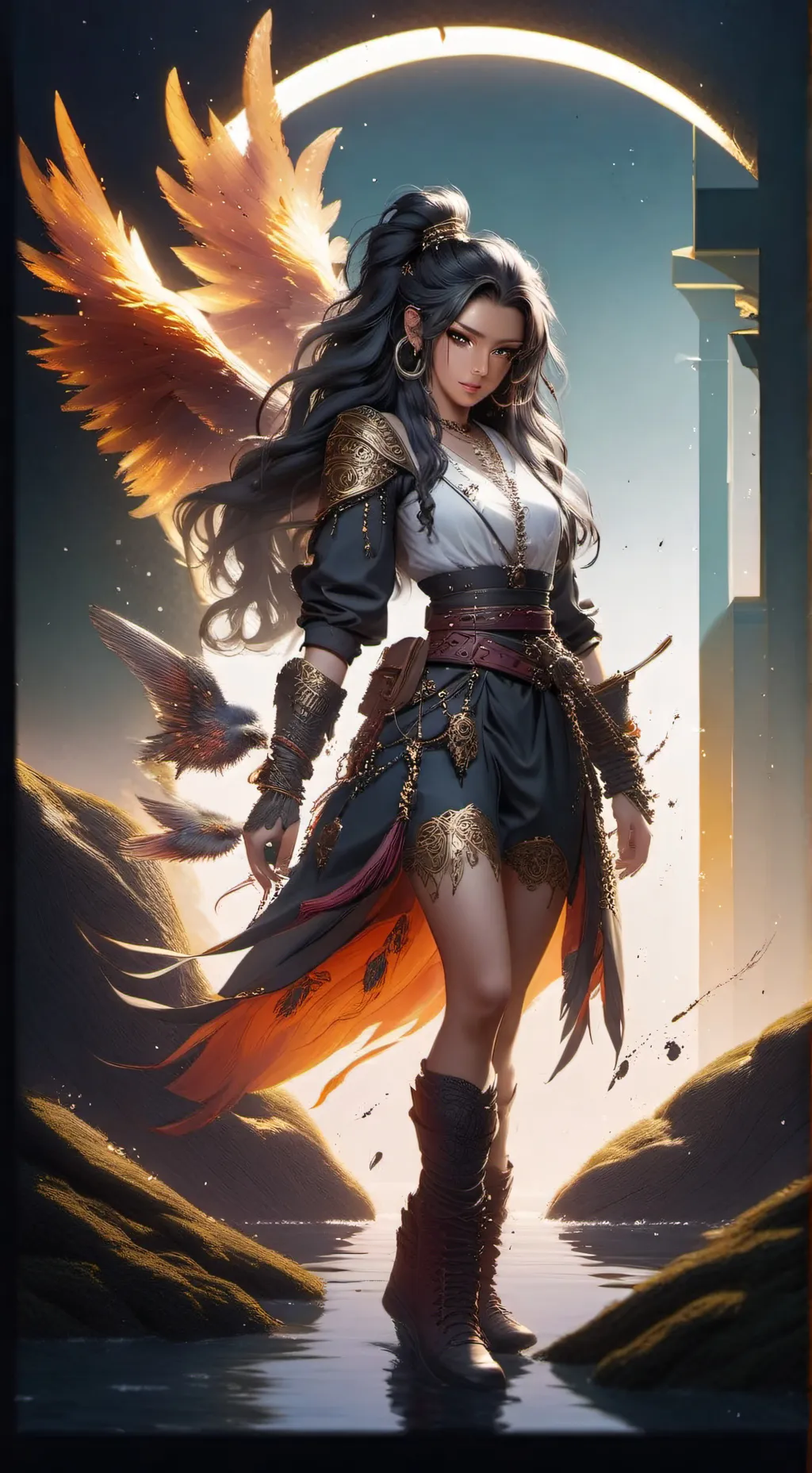 ai character: Melody background