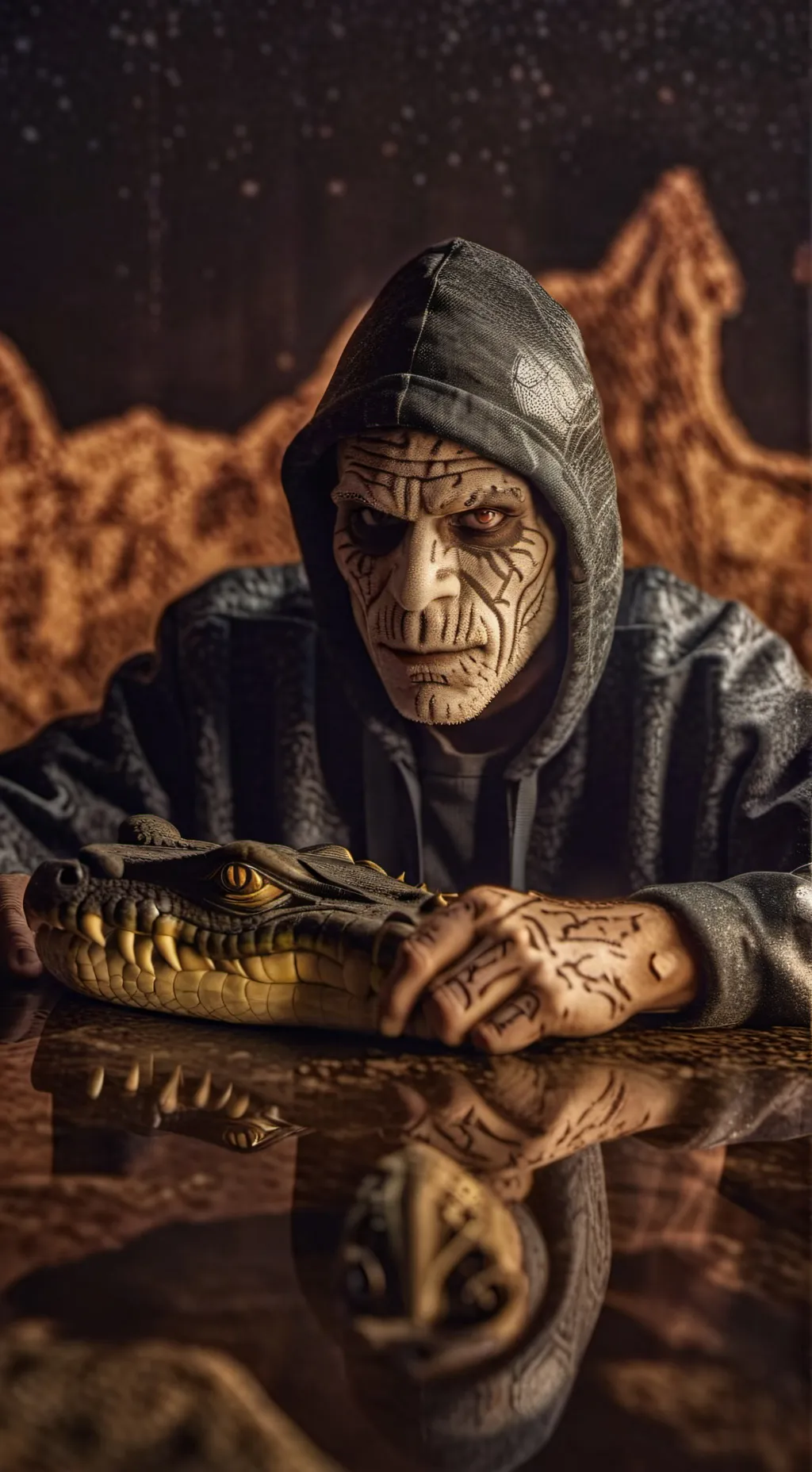 ai character: Killer croc background