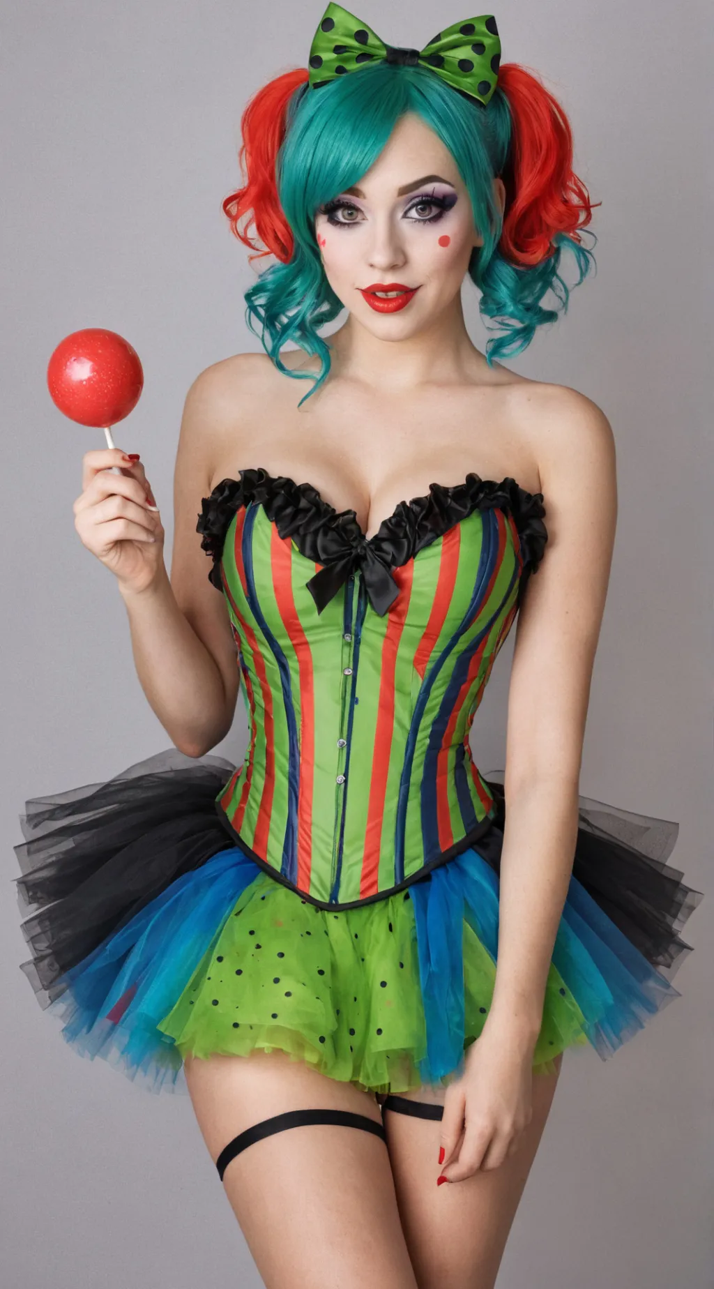 ai character: Lulu the clown background