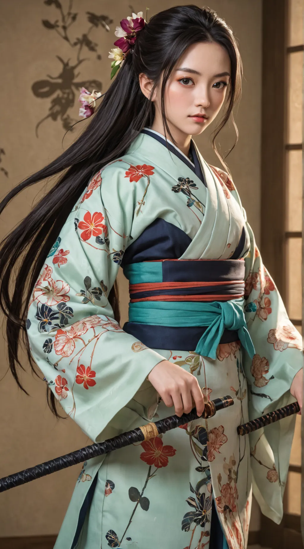 ai character: Shinobu Kocho background