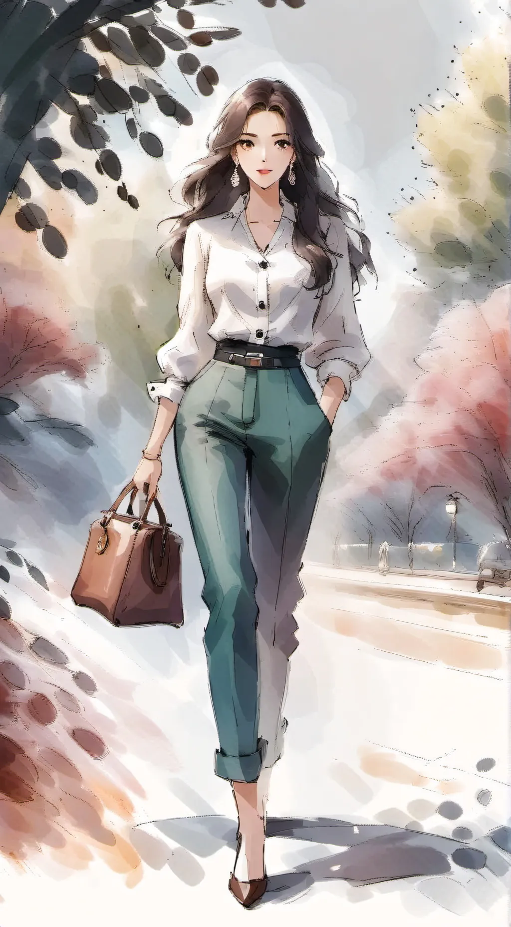 ai character: emily background