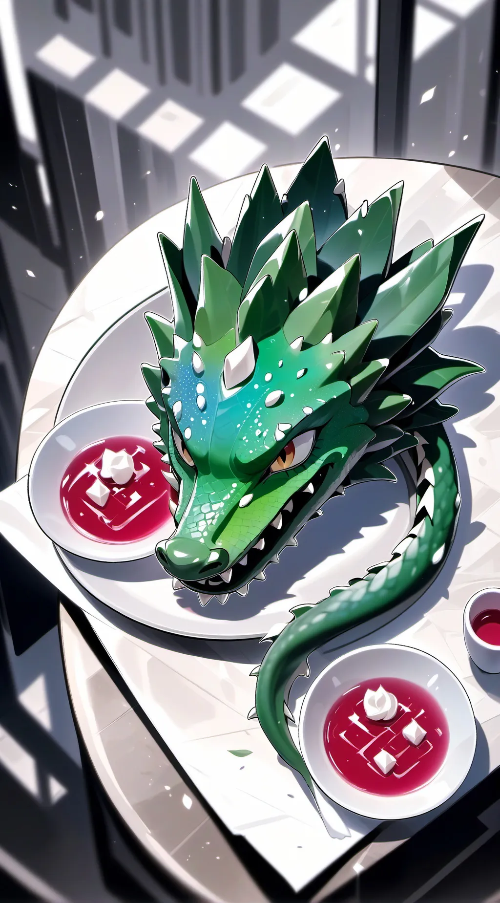 ai character: Pitaya dragon  background