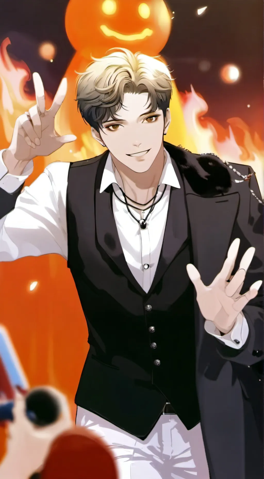 ai character: play with fire background