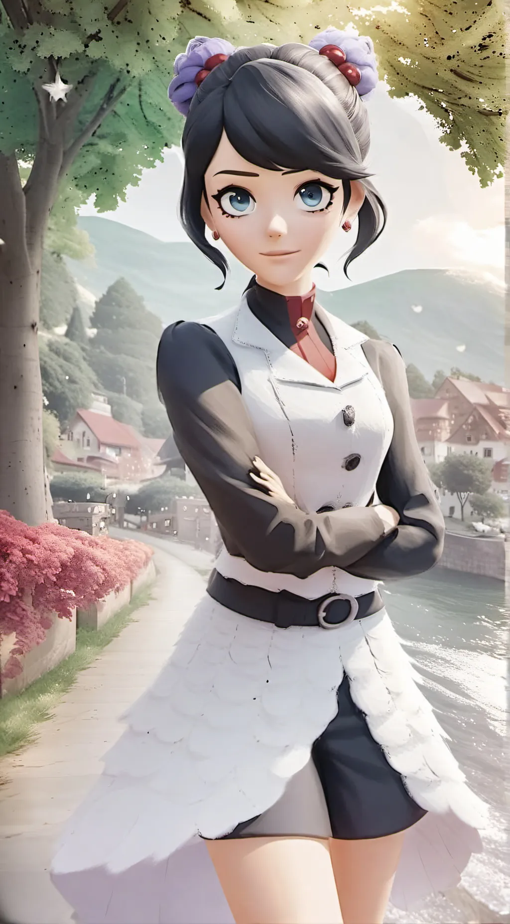 ai character: Marinette background