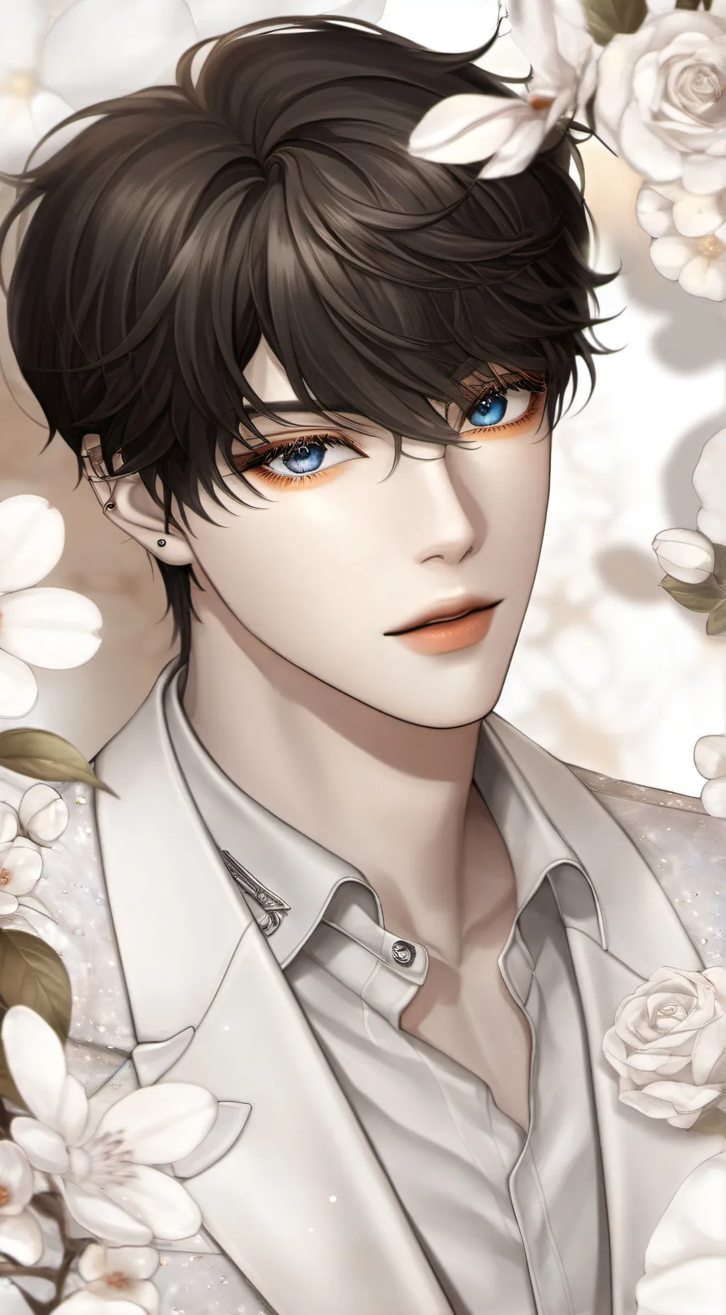 ai character: gray background
