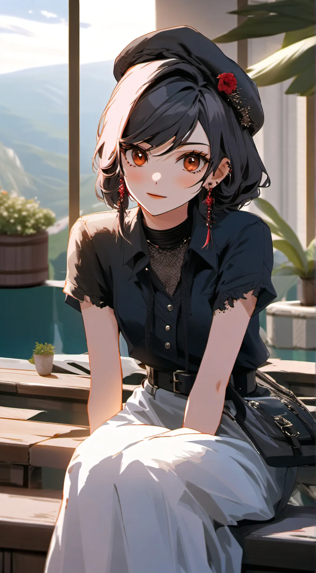 ai character: Ruby  background