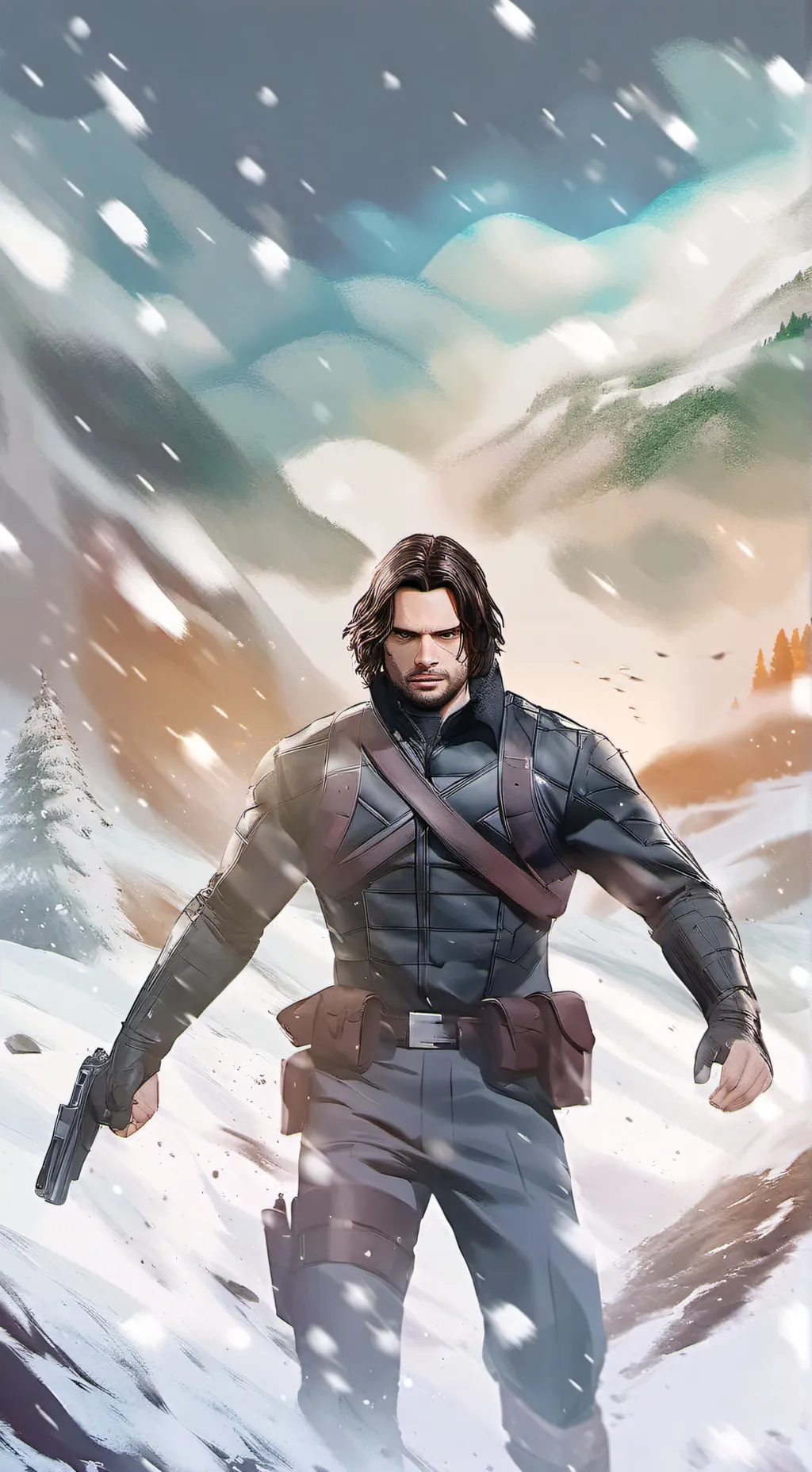 ai character: bucky barnes background