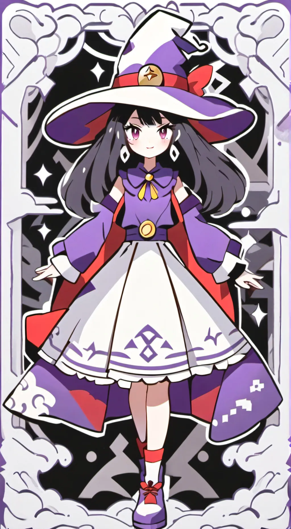 ai character: dot background